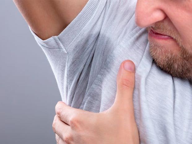 Overmatig transpireren natte oksles